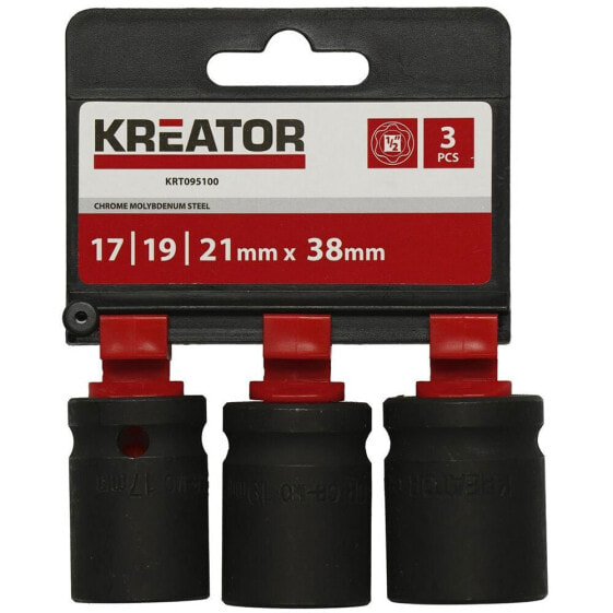 KREATOR 17-19-21 mm Glass Key 3 Pieces