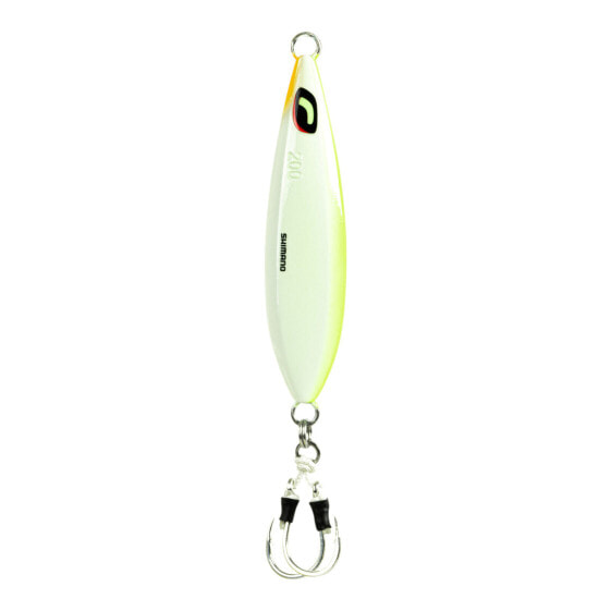 Shimano Chartreuse White BUTTERFLY WING-FALL Jigs (BF100WFCW) Fishing