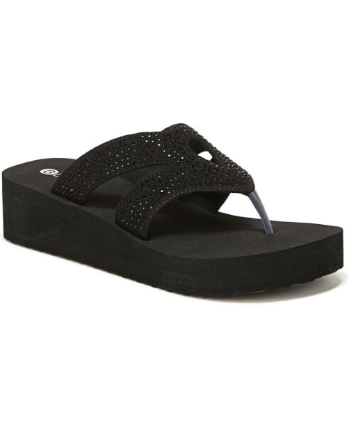 Rio Washable Thong Wedge Sandals