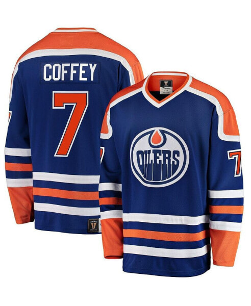 Men's Paul Coffey Blue Edmonton Oilers Premier Breakaway Retired Player Jersey