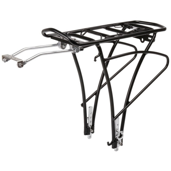 Велобагажник задний M-Wave Traveller Basic Pannier Rack, алюминиевый, черный, для 24/26/28/29´, max. нагрузка 27 кг, AM.