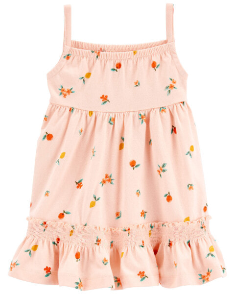 Baby Peach Sleeveless Cotton Dress 18M