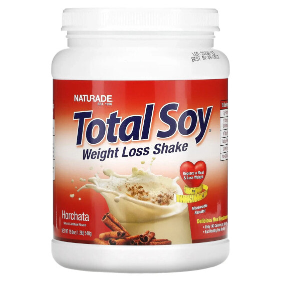 Naturade, Total Soy, коктейль для похудения, орчата, 540 г (1,2 фута)