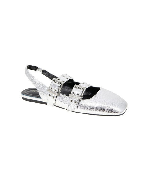 Women's Hendo Double Buckle Slingback Flats