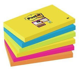 3M 6556SR - Rectangle - Blue - Green - Orange - Pink - Yellow - Paper - 127 mm - 76 mm - 90 sheets