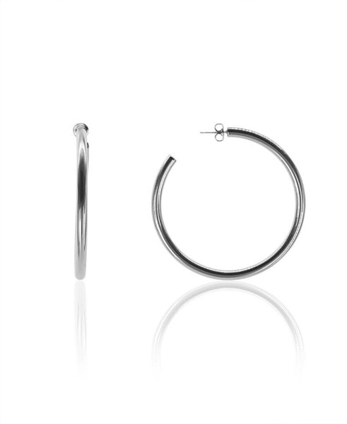 Серьги OMA THE LABEL Liv Large Hoops White Gold