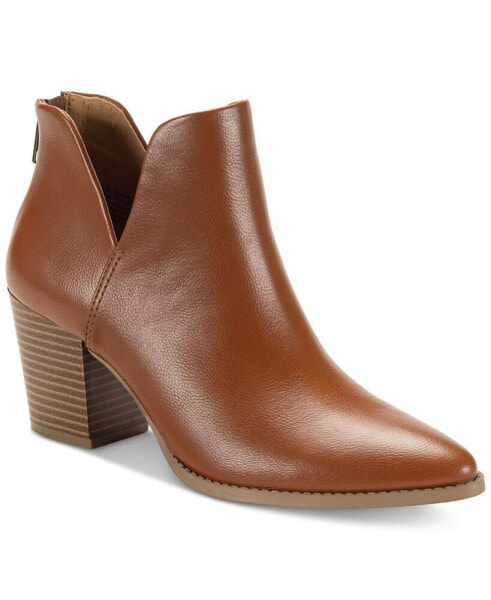 Women's Elizaa Notched Pointed Toe Dress Booties, Created for Macy's