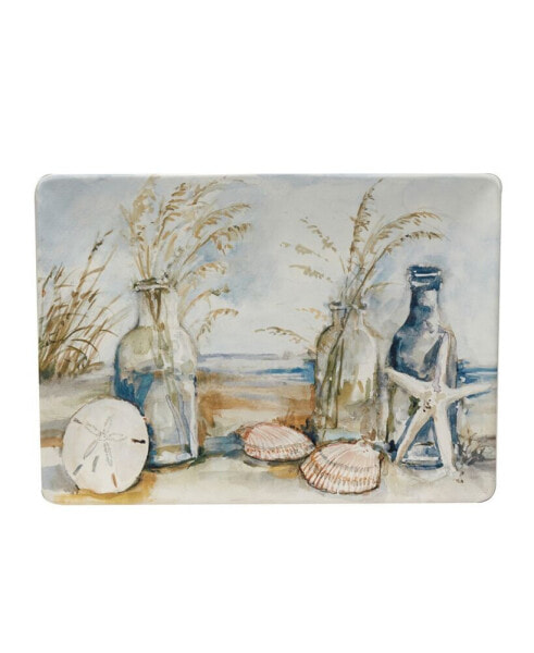 Coastal Landscape Rectangular Platter 14"