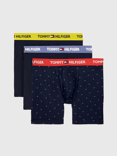 Трусы удобные и стильные Tommy Hilfiger Everyday Microfiber Boxer Brief 3-Pack