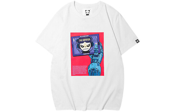 HIPANDA 机械臂未来熊猫直筒T恤 女款 / Футболка HIPANDA T Featured Tops T-Shirt