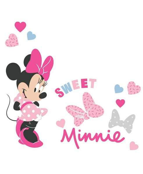 Наклейки для стен Disney Baby Minnie Mouse Love Lambs & Ivy с сердечками/бантиками