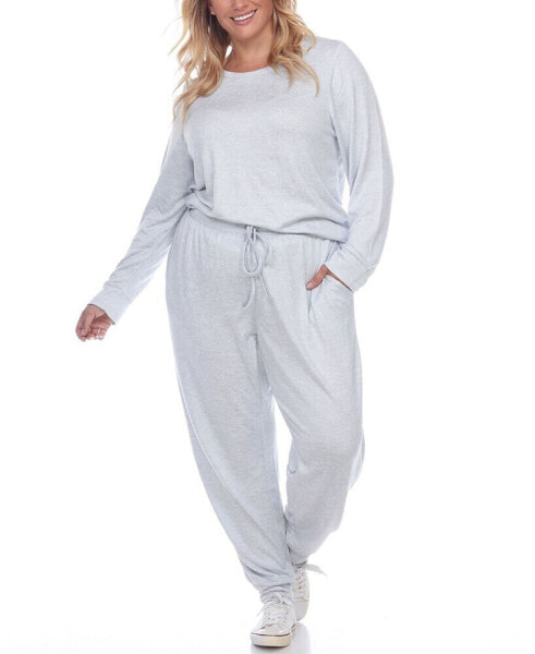 Plus Size Lounge Set, 2-Piece