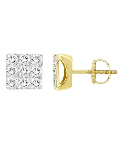 Men's Diamond (1/4 ct. t.w.) Earring Set in 10k Yellow Gold