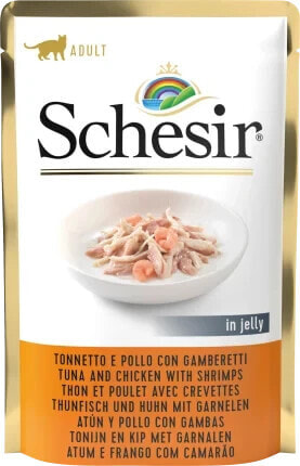 Nassfutter für Katzen mit Thunfisch, Huhn & Garnelen, 85 g