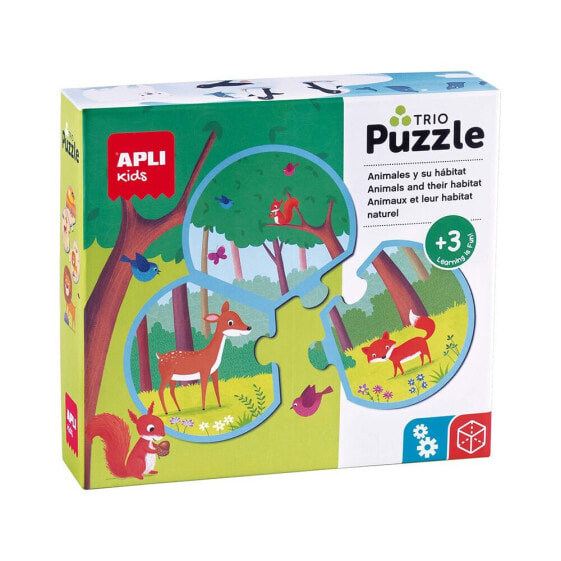 APPLI Animals And Their Habitats Puzzle 24 Units