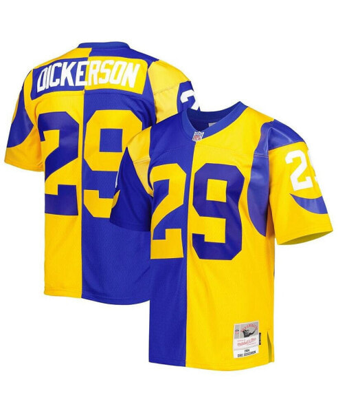 Men's Eric Dickerson Royal, Gold Los Angeles Rams 1984 Split Legacy Replica Jersey