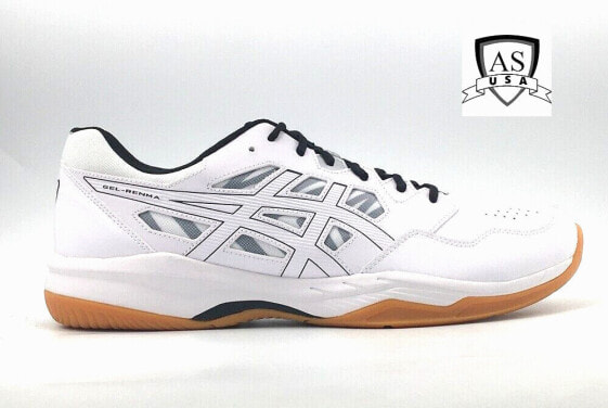 ASICS Men's GEL-Renma Pickleball Shoes Size 14 White black New 1071A068 101