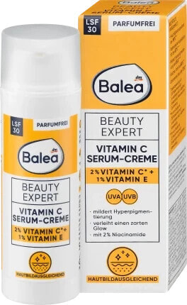 Gesichtsserum Beauty Expert Vitamin C Serum-Creme LSF 30, 50 ml