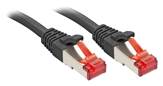 Lindy 3m Cat.6 S/FTP Cable - Black - 3 m - Cat6 - S/FTP (S-STP) - RJ-45 - RJ-45