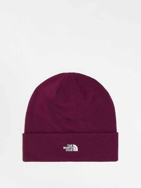 The North Face Norm beanie in burgundy