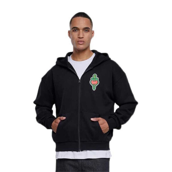 MISTER TEE Santa Monica Heavy Oversize full zip sweatshirt