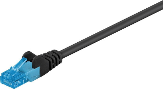 Wentronic CAT 6A Patch Cable - U/UTP - black - 1.5m - 1.5 m - Cat6a - U/UTP (UTP) - RJ-45 - RJ-45