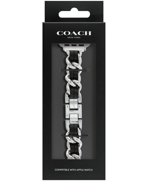 Часы Coach Black Leather Chain Link