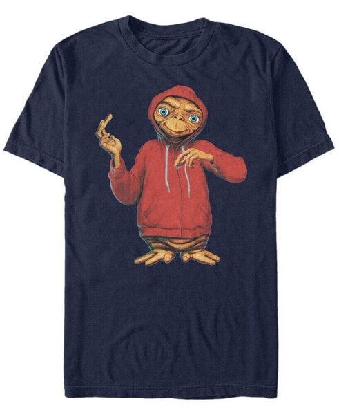 E.T. the Extra-Terrestrial Men's Alien In A Hoodie Short Sleeve T-Shirt