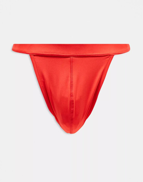 ASOS DESIGN swim thong in red