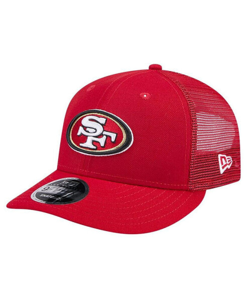 Men's Scarlet San Francisco 49ers Main Trucker Low Profile 9FIFTY Snapback Hat