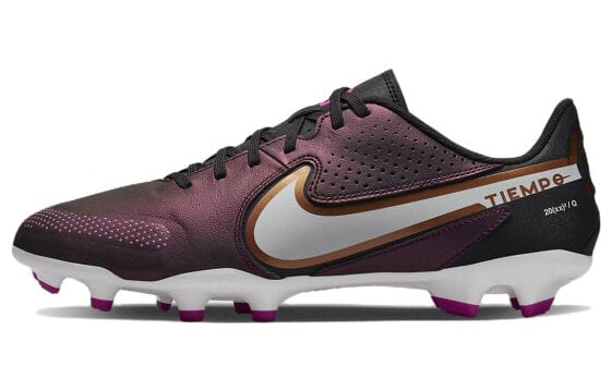 Бутсы Nike Tiempo Legend 9 Academy MG в фиолетово-белом цвете