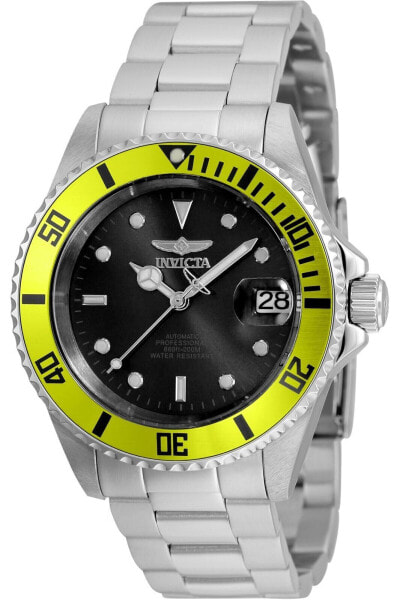 Invicta Men's 35842 Pro Diver Automatic 3 Hand Black Dial Watch