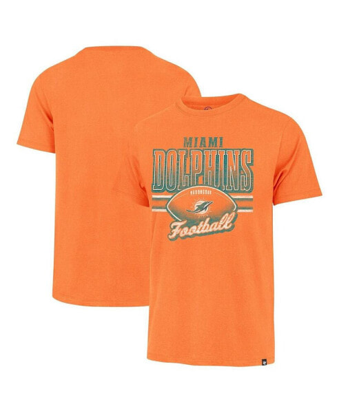 Men's Orange Distressed Miami Dolphins Last Call Franklin T-shirt