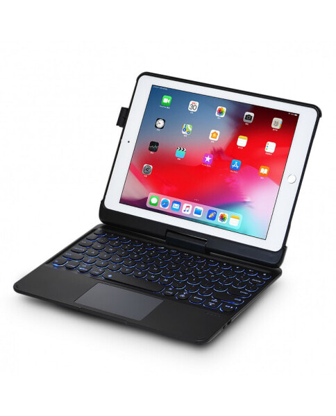 Lumee 360 ° - AZERTY - French - Touchpad - Apple - iPad 10.2 (7th Gen) - Black