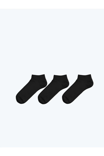Düz Erkek Patik Çorap 3'lü