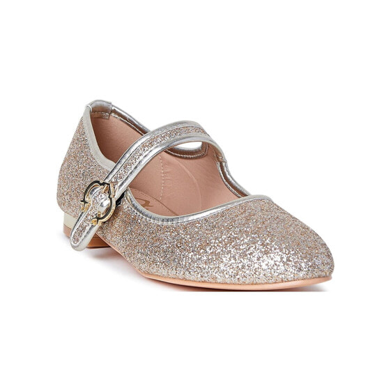 C. Wonder Flean Women's Gold Glitter Leather Mary Jane Ballet Flat Size US 10