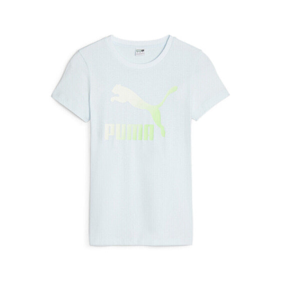 Puma Classics Logo Infill Crew Neck Short Sleeve T-Shirt Womens Size XL Casual