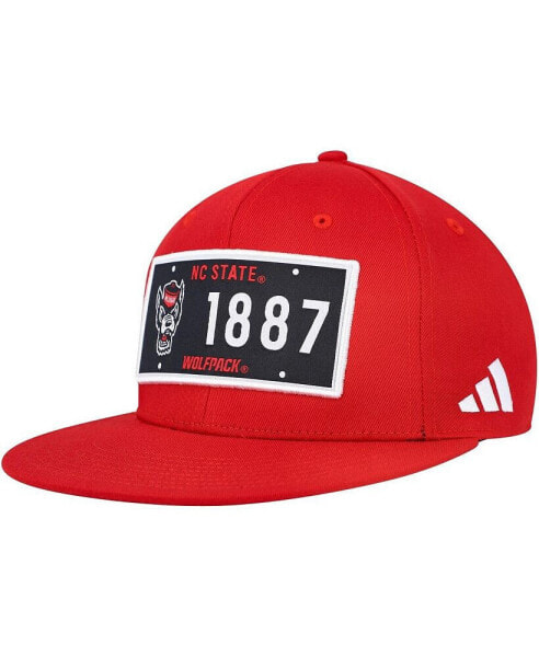 Men's Red NC State Wolfpack Established Snapback Hat