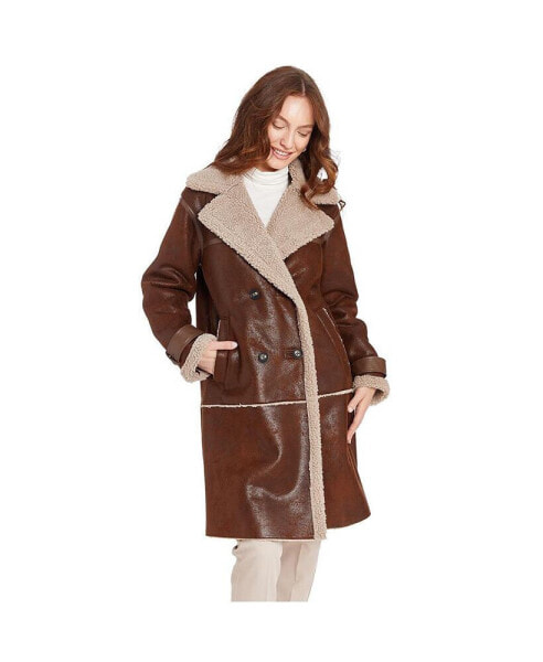 Women's Kimmy Long Faux Shearling Coat