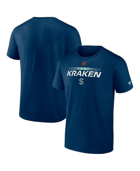 Men's Navy Seattle Kraken Special Edition 2.0 Authentic Pro T-shirt