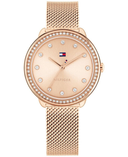 Women's Quartz Rose Gold-Tone Stainless Steel Mesh Watch 32mm