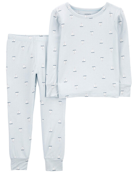 Toddler 2-Piece Sailboat PurelySoft Pajamas 5T