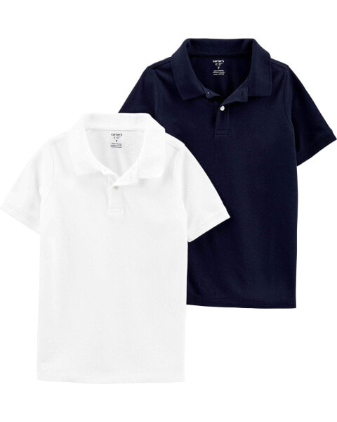 Kid 2-Pack Piqué Polos 4