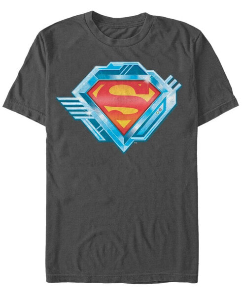 DC Men's Superman Chrome Logo Short Sleeve T-Shirt
