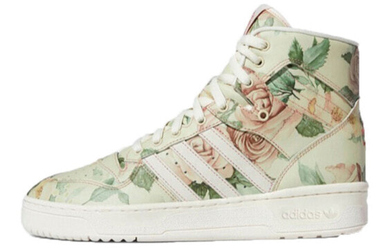 Eric Emanuel x adidas originals Rivalry High OG 联名 花卉 高帮 板鞋 男女同款 白色 / Кроссовки Adidas originals Rivalry F35092