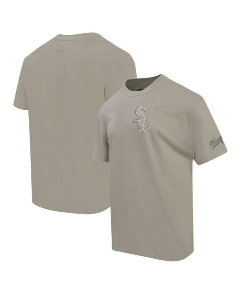 Men's Tan Chicago White Sox Neutral Drop Shoulder T-shirt