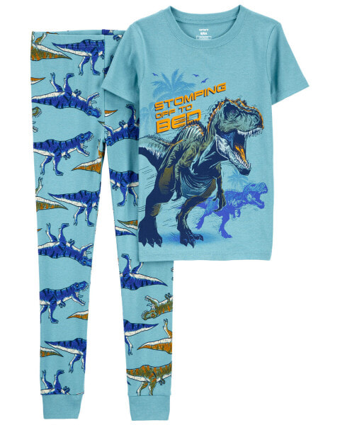 Kid 2-Piece Dinosaur 100% Snug Fit Cotton Pajamas 6