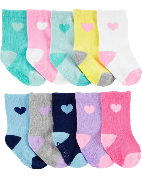 Baby 10-Pack Crew Socks 0-3M