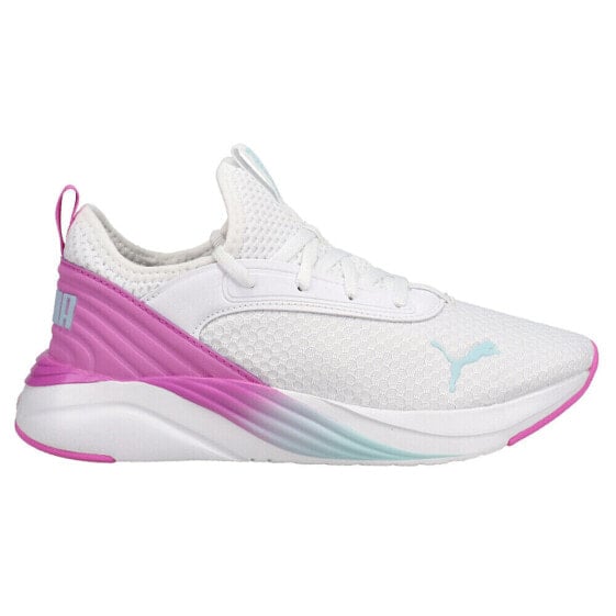 Puma Softride Ruby Luxe Running Womens White Sneakers Athletic Shoes 37758001