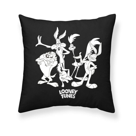 Наволочка для подушки Looney Tunes Looney B&w A Чёрный 45 x 45 cm